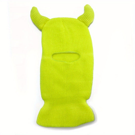 Monster Ears Ski Mask Balaclava Y2K Knit Hat