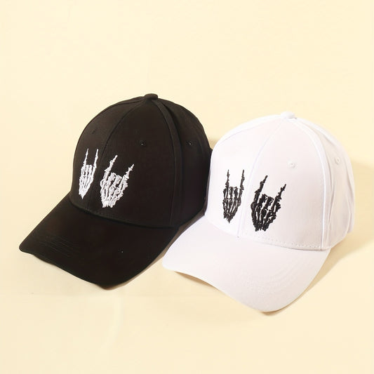 2pcs Hard Top Polyester Baseball Cap for Couple Men Women