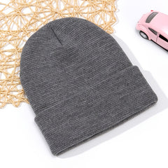 European American Harness Knitted Hat Autumn Winter Warm Wool Hat Men Women