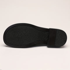 Women's Chunky Heel Loafers Slip On Faux Leather Shoes