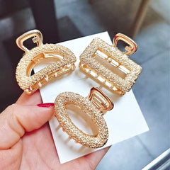 The 5pcs Vintage Hollow Out Hair Grab Clips For Women, non slip ponytail holders