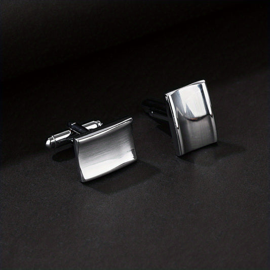 Concave Smooth Surface French Cufflinks Pair