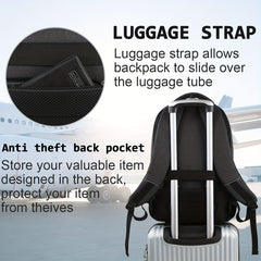 Slim Waterproof Laptop Backpack for 15.6 inch Laptops