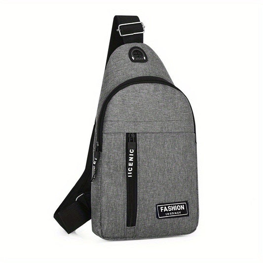 Men's Large Canvas Chest Bag All-match Style