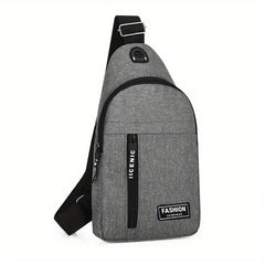 Men's Large Canvas Chest Bag All-match Style