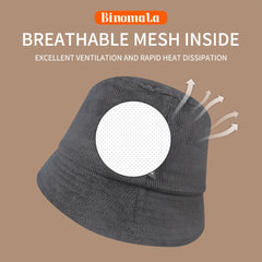 Binomata Retro Corduroy Adult Sports Sun Hat Men And Women Love Hat