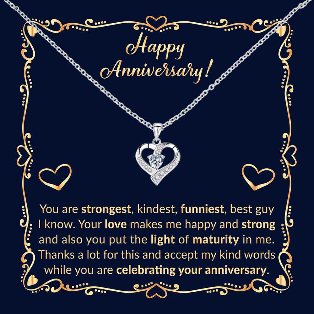 Happy Anniversary to the One I Cherish Most, Thoughtful Jewelry Gift with a Celebratory Message
