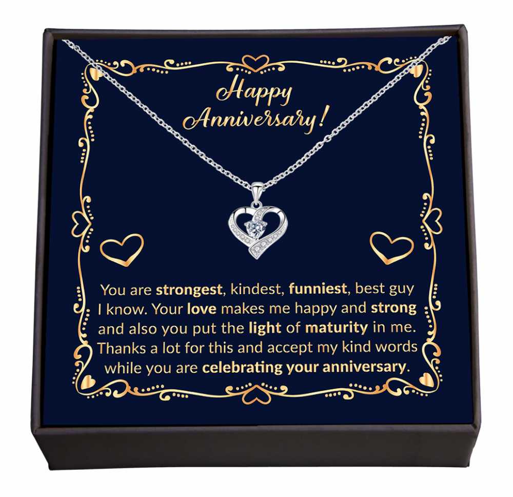 Happy Anniversary to the One I Cherish Most, Thoughtful Jewelry Gift with a Celebratory Message