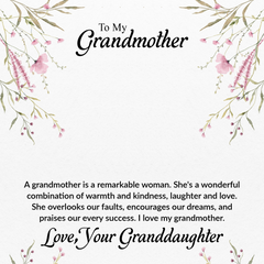 Perfect In Its Imperfection, Jewellery Gift Paired With A Note Of Love For Grandma