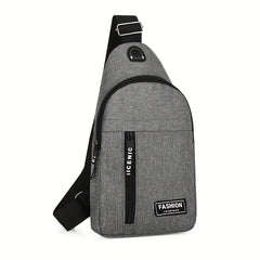 Men's Large Canvas Chest Bag All-match Style