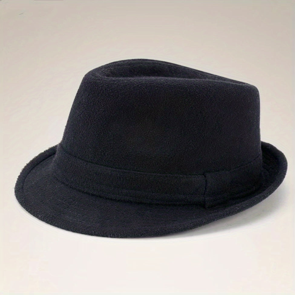 Versatile Sunshade Wide Brim Fedora Hat for Party Meeting
