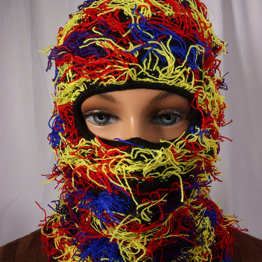 Y2K Distressed Balaclava Mask Windproof Thermal Ski Mask