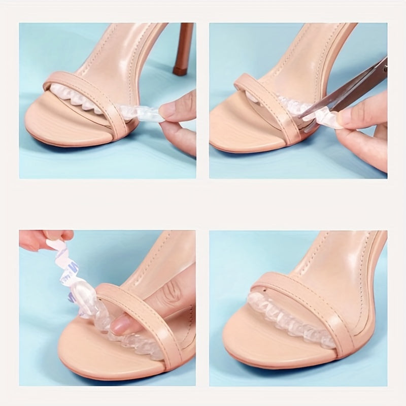 2Pairs Invisible Forefoot Anti slip Stickers For High Heels