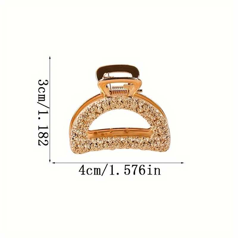 The 5pcs Vintage Hollow Out Hair Grab Clips For Women, non slip ponytail holders