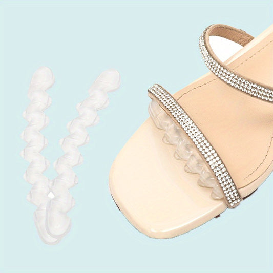 2Pairs Invisible Forefoot Anti slip Stickers For High Heels