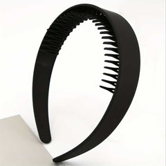 1pc Minimalist Hair Hoop With Teeth Wide Bim Plastic Hair Band