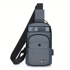 Men's Chest Bag Messenger Bag Large Capacity Crossbody Bag