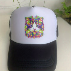 Cat Element Baseball Cap Mesh Cap Sun Hat