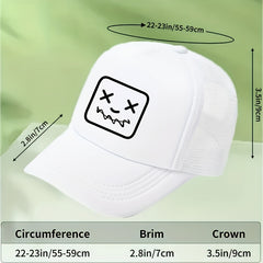 Funny Mesh Trucker Hat Y2K College Baseball Cap