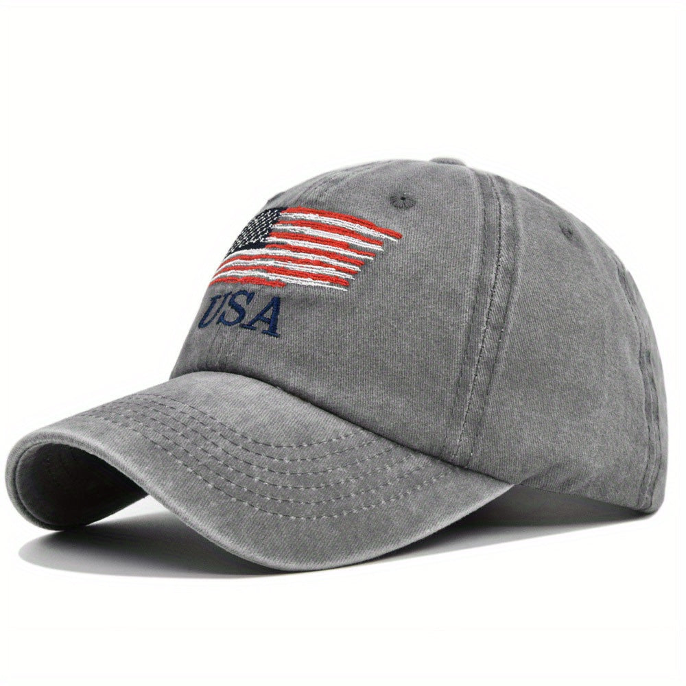 Vintage Baseball Cap American Flag Trucker Hip Hop Sun Hat