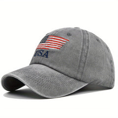 Vintage Baseball Cap American Flag Trucker Hip Hop Sun Hat