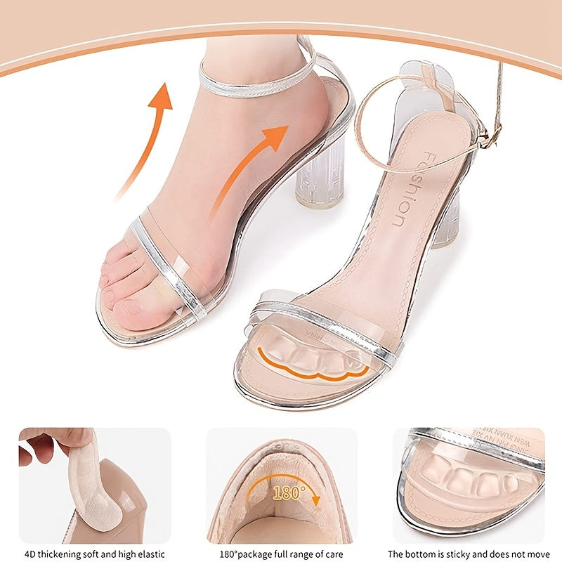 Non Slip Silicone Forefoot Pads Pain Relief Inserts Gel High Heels