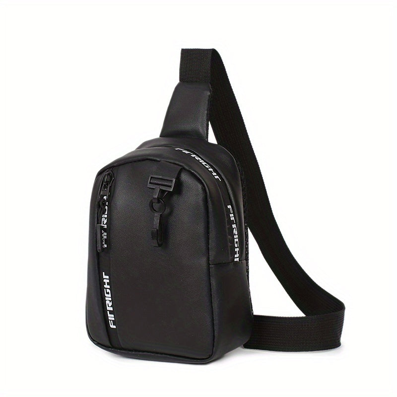 Faux Leather Sling Bag Crossbody Mini Chest Purse