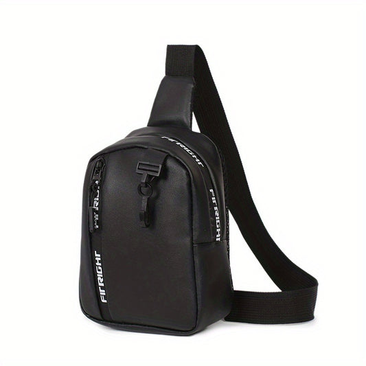Faux Leather Sling Bag Crossbody Mini Chest Purse