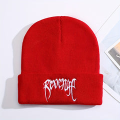 Embroidery Cold Hat Warm Ear Protection Knit Cap