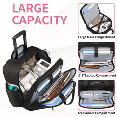 Waterproof Rolling Laptop Bag 43 94 Cm for Men & Women
