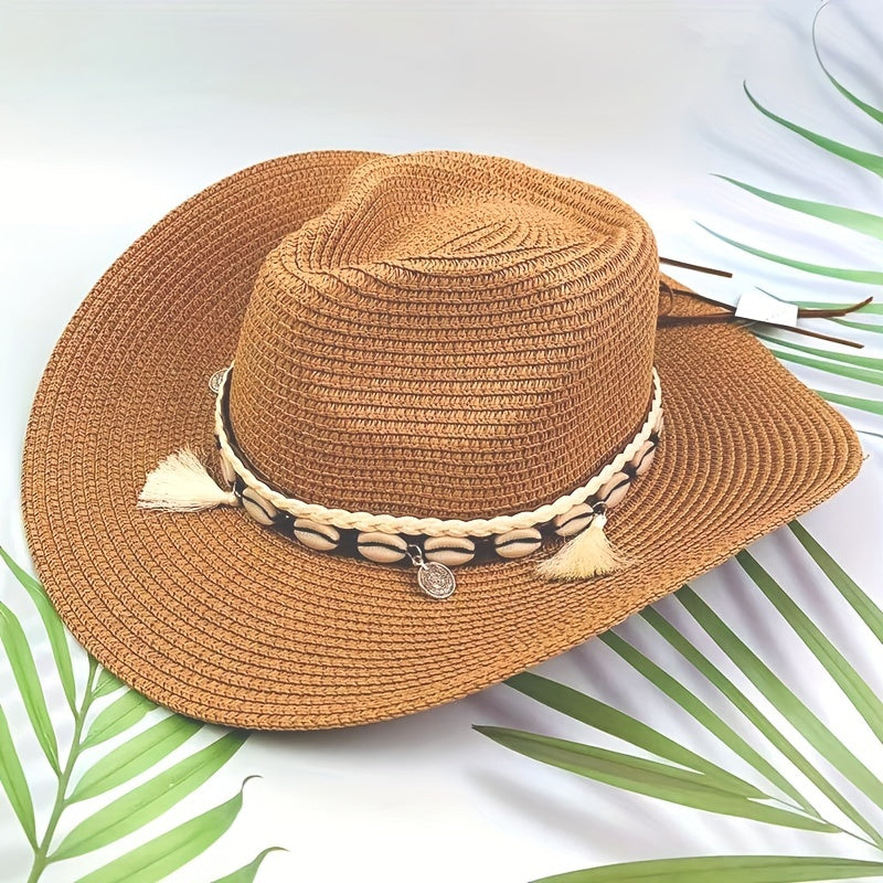 Stripe Paper Straw Hat for Men
