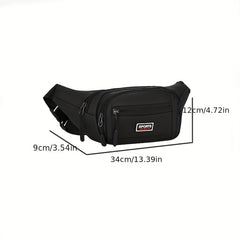 Men's Nylon Chest Bag Shoulder Backpack