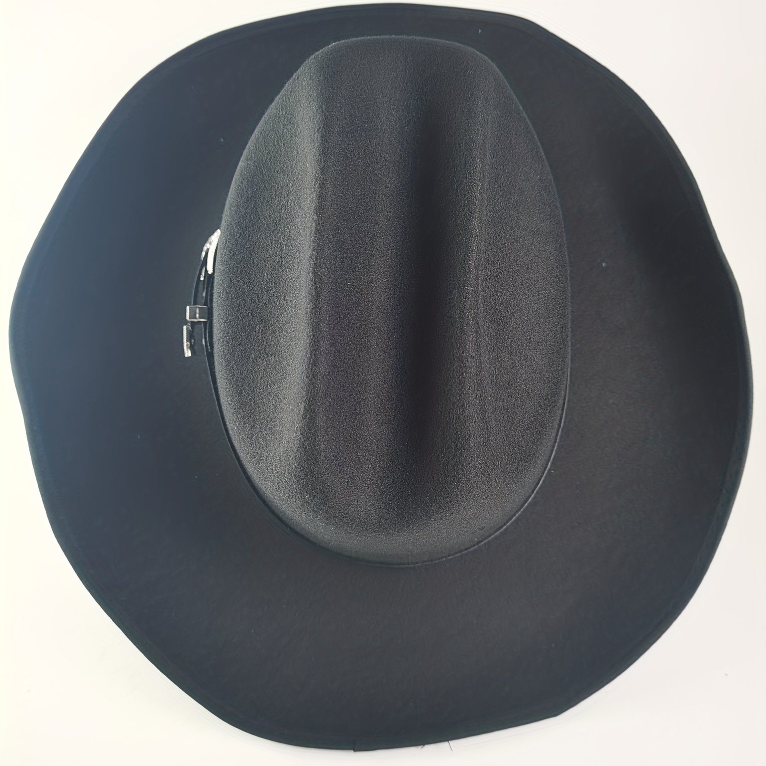 Mens Tweed Western Cowboy Hat Cocked Hump Autumn Winter Riding Hat