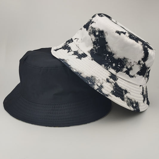 Tie Dye Fishermans Hat Vintage Casual Print Windproof Sunshade