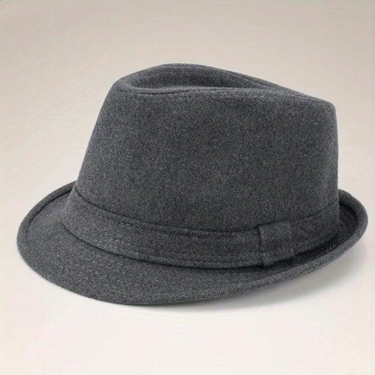 Versatile Sunshade Wide Brim Fedora Hat for Party Meeting