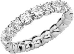 Women's Silver Plated Princess Cut Zirconia Promise Ring