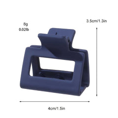 4pcs Rectangle Hair Claw Strong Hold Hair Styling Accessories