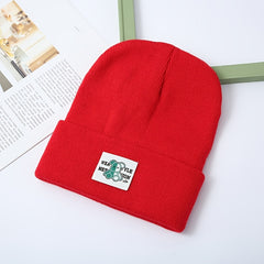 Warm Knitted Hat Bear Men Women Autumn Winter