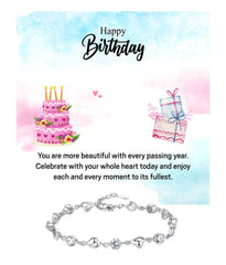 A Year More Beautiful, Wishing You a Joyous Birthday Jewellery Surprise with Birthday Greeting.