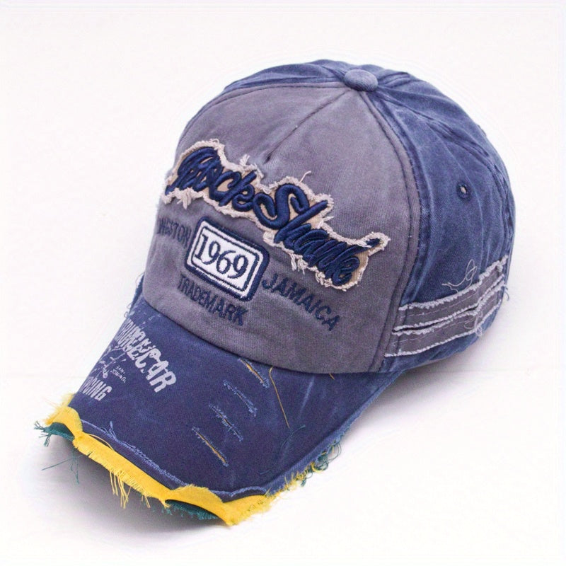 RockShank Alphabets Washed Baseball Cap