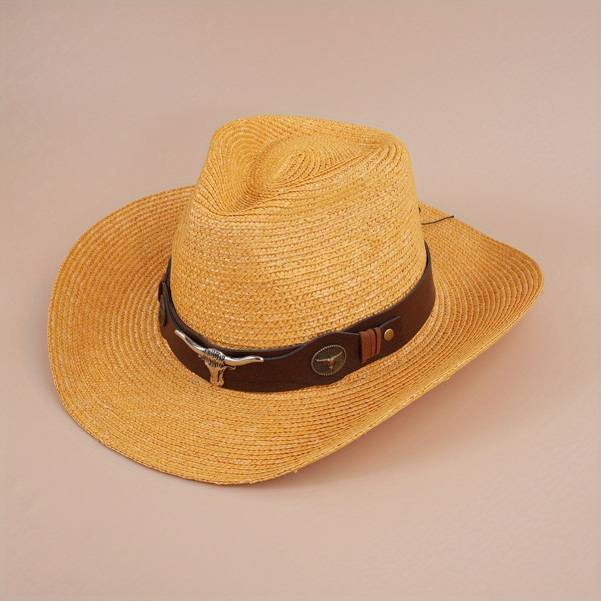 Cowboy Straw Hat Summer Sun Protection Jazz Large Brim Beach Hat