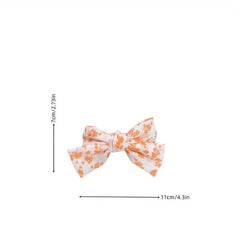 The 3 Pcs Exquisite Floral Pattern Elegant Bow Hair Clips For Women