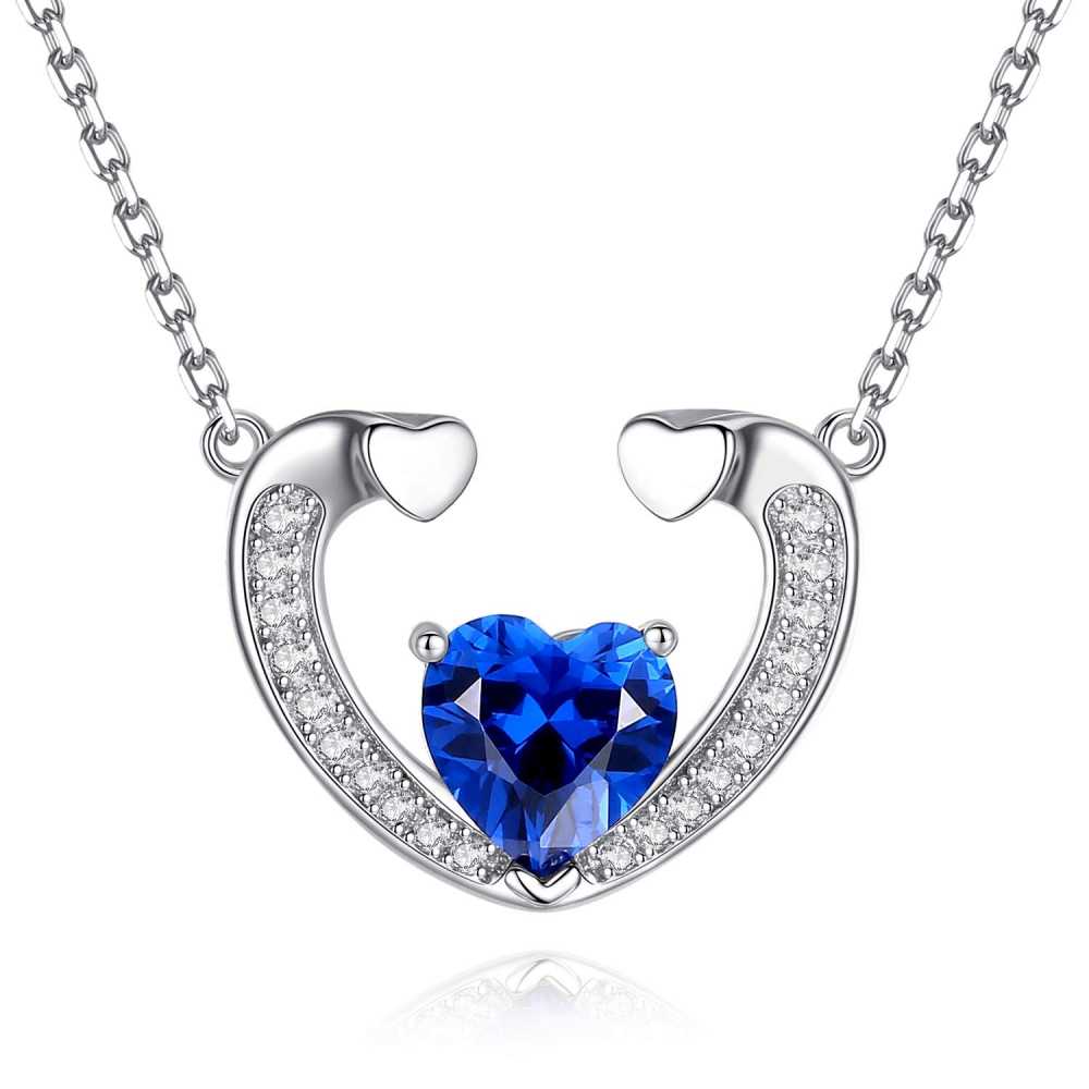 Women's Cubic Zirconia Deer Horn Zirconia Pendant Necklace