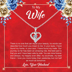 My Happily Ever After, Loving You More Every Day, Jewellery Gift with a Loving Message for Wife