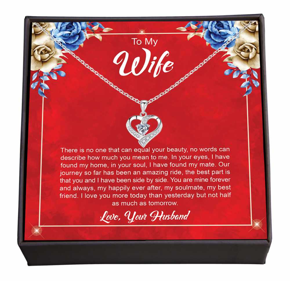 My Happily Ever After, Loving You More Every Day, Jewellery Gift with a Loving Message for Wife