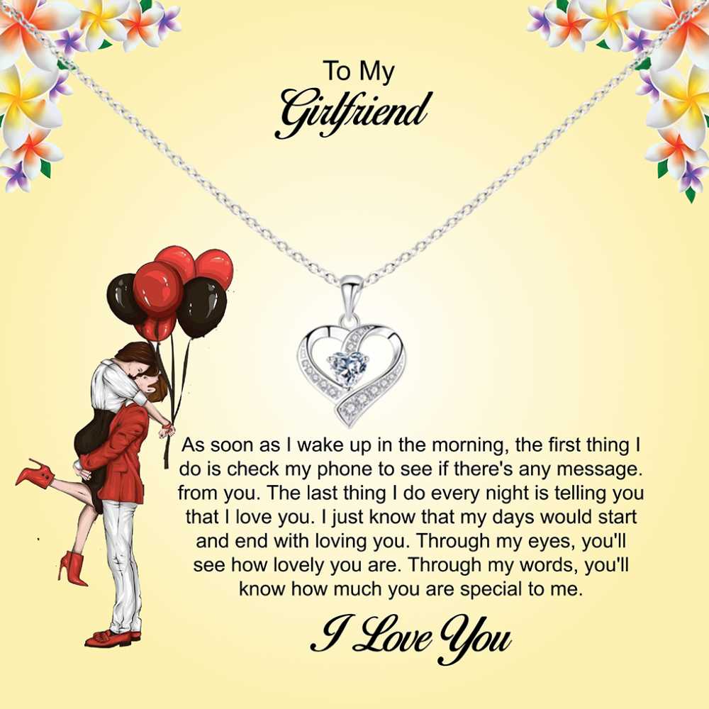 You Are My First Thought and Last Whisper, Romantic Jewelry Gift with a Personal Note for Girlfriend