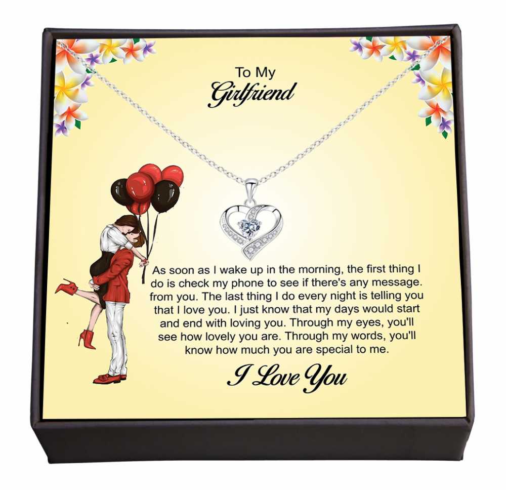 You Are My First Thought and Last Whisper, Romantic Jewelry Gift with a Personal Note for Girlfriend