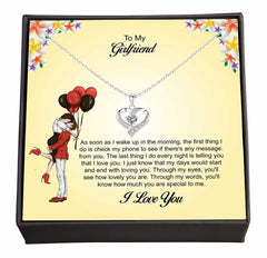 You Are My First Thought and Last Whisper, Romantic Jewelry Gift with a Personal Note for Girlfriend