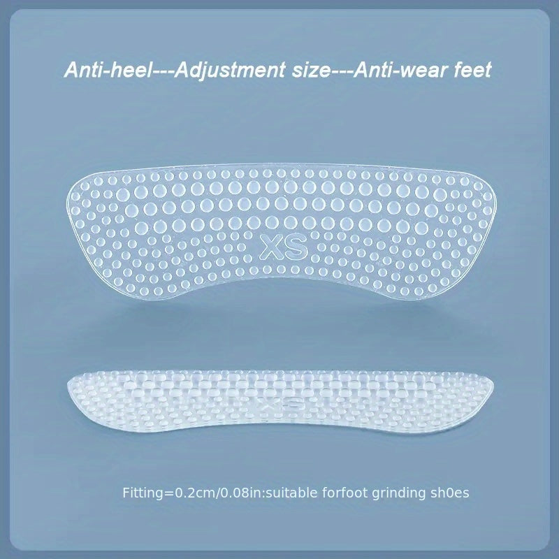 2pcs Silicone Heel Stickers Anti Slip Heel Cushions