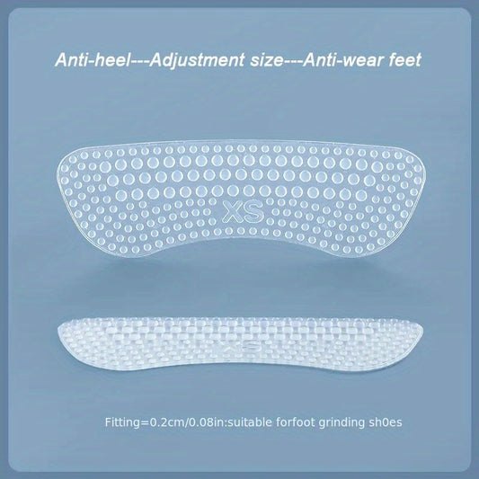 2pcs Silicone Heel Stickers Anti Slip Heel Cushions